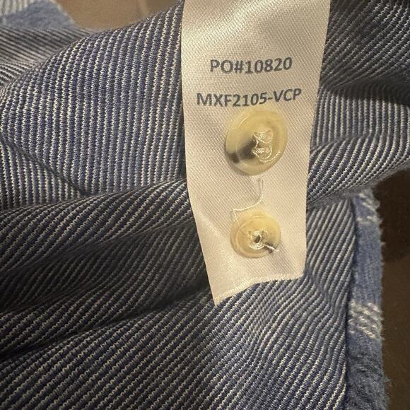 Faherty Legend Sweater Shirt Mens 2XL XXL Blue Button Up Long Sleeve Flannel - Picture 9 of 14